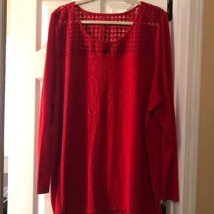 Lane Bryant lightweight sweater tunic, size 26/28
